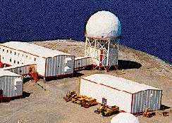 A radar installation in northern Canada